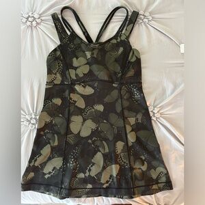Lululemon green butterfly tank top